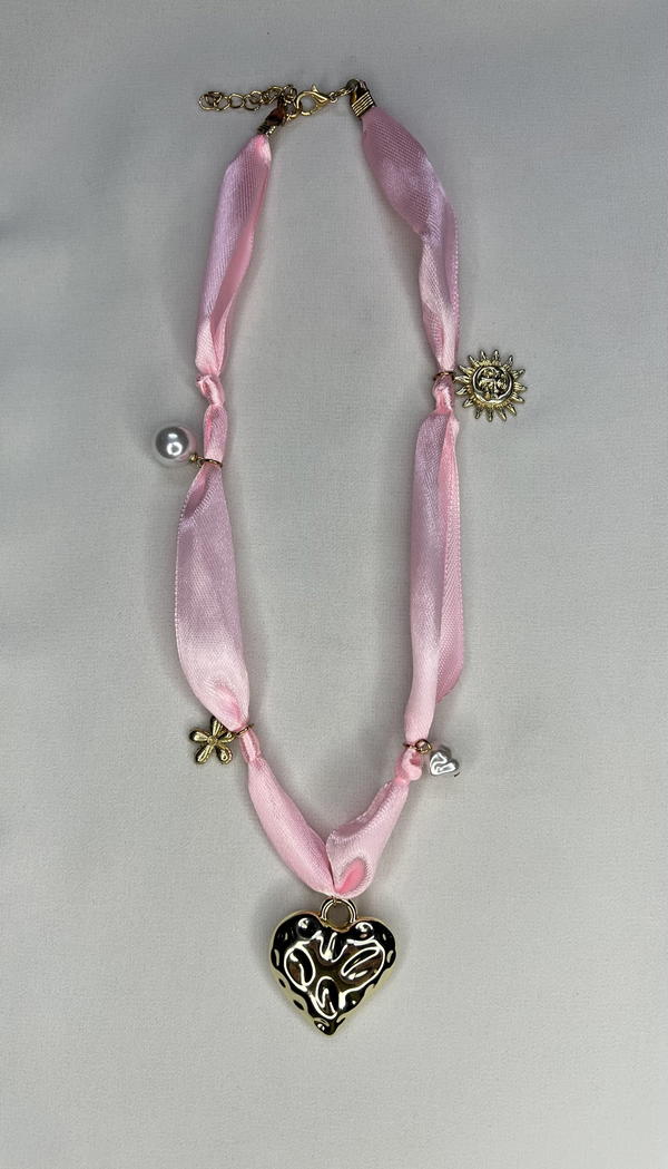 pink heart necklace  Image 1 Preview