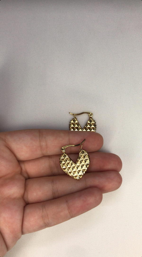 pixel heart earrings  Image 3 Preview