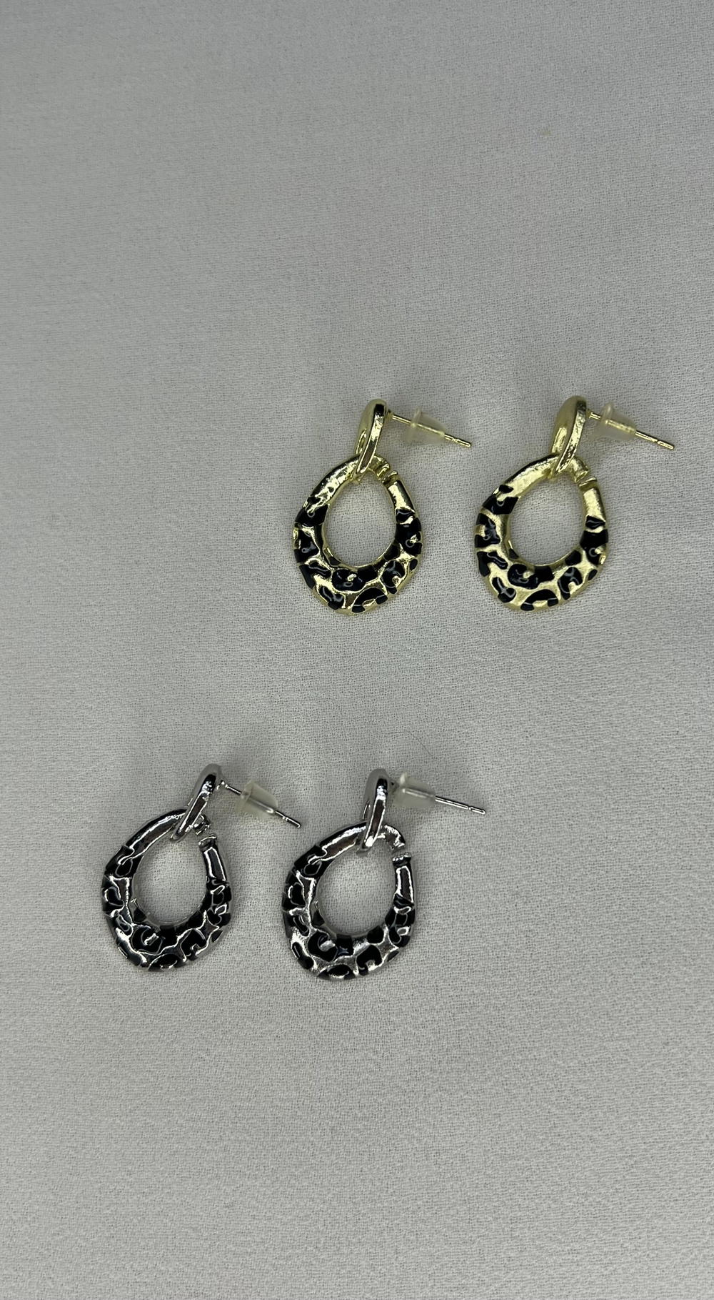 printed Gold&silver earrings  Preview Image