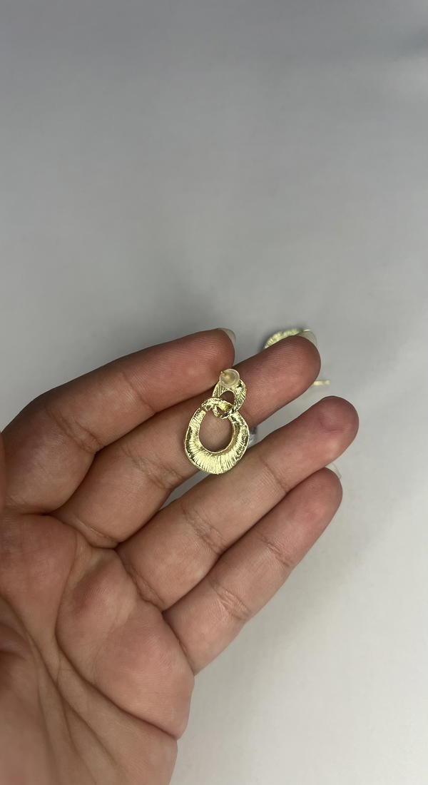 printed Gold&silver earrings  Image 7 Preview