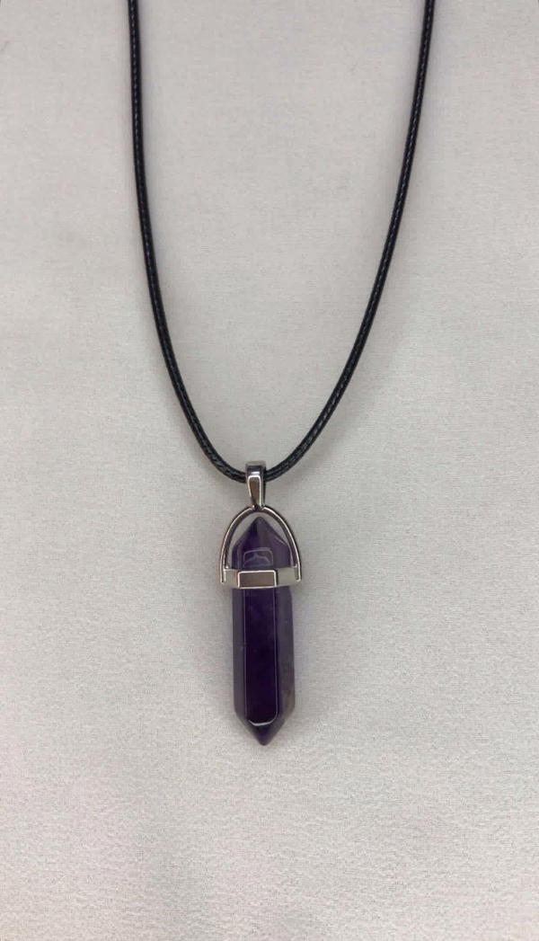 purple crystal necklace  Image 1 Preview