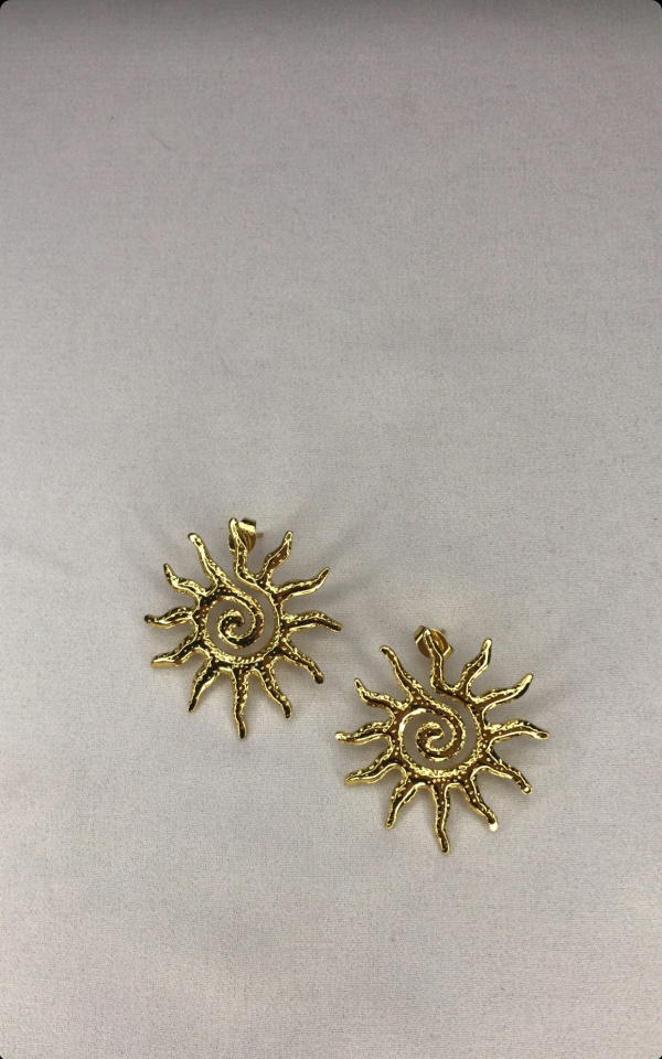 rapunzel sun earrings  Image 4 Preview