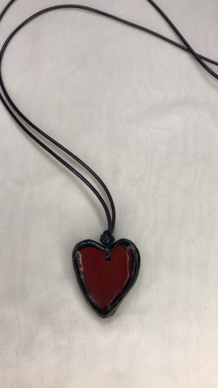 red heart necklace  Preview Image