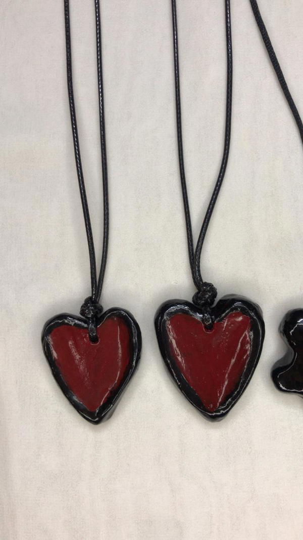 red heart necklace  Image 3 Preview
