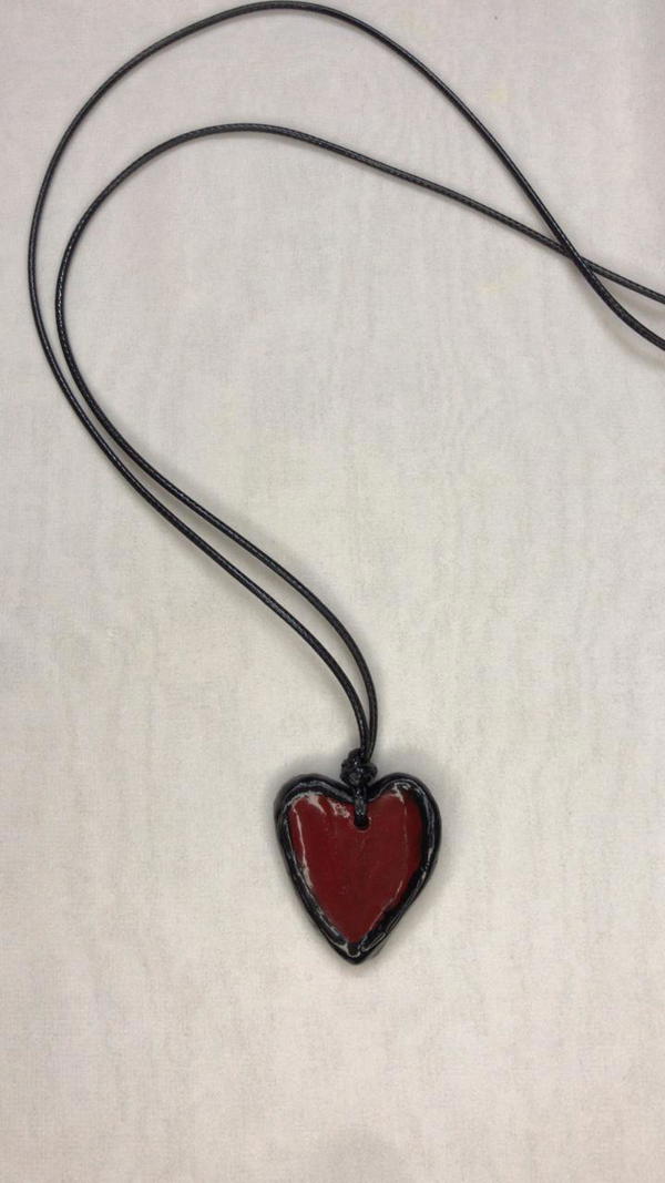 red heart necklace  Image 4 Preview