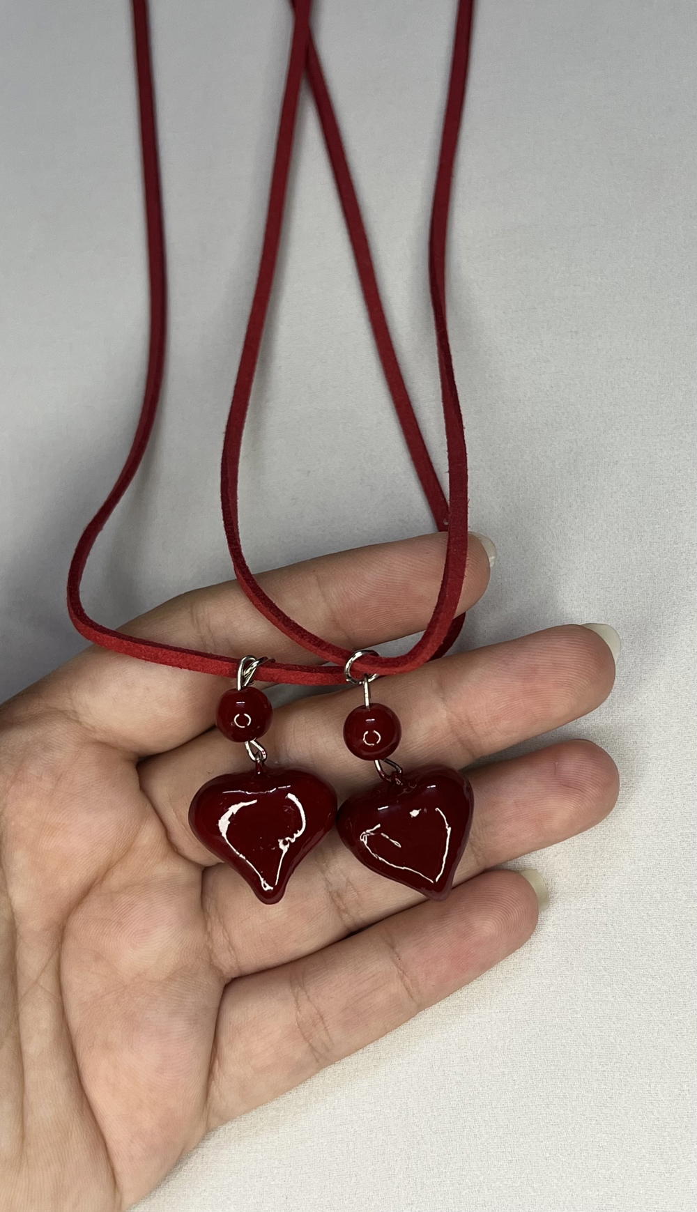 red heart necklace  Preview Image