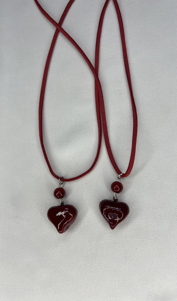 red heart necklace  Image 4 Preview