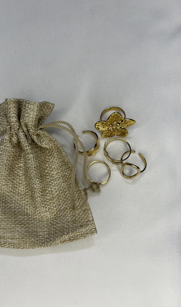 scoop rings (gold )  Image 3 Preview