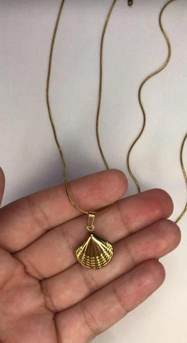 shell stainless necklace  Image 2 Preview