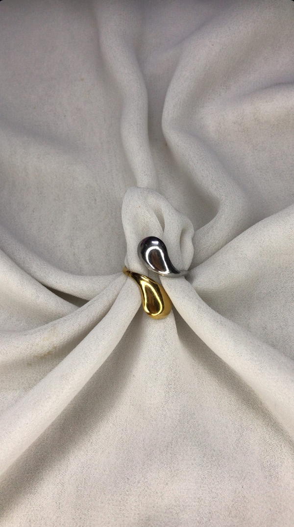 silver & gold ring Image 1 Preview