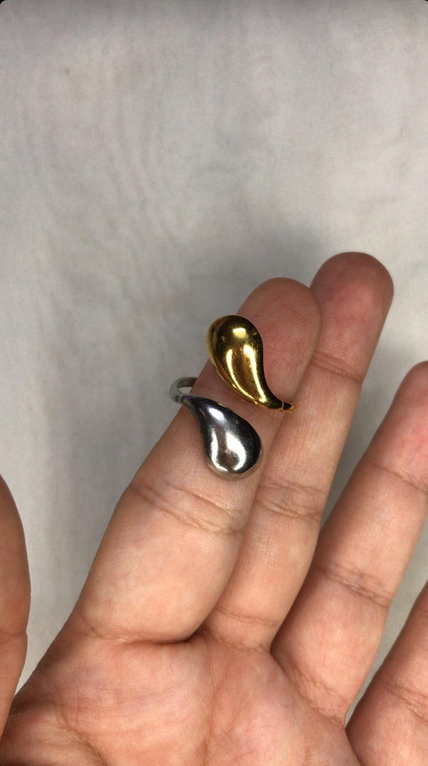 silver & gold ring Image 2 Preview