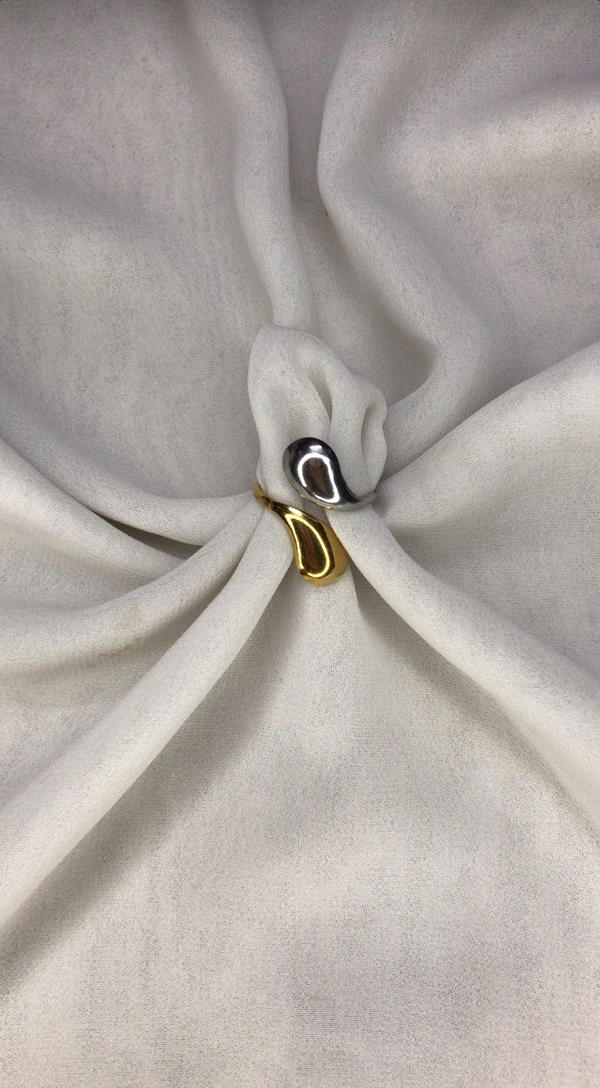 silver & gold ring Image 5 Preview