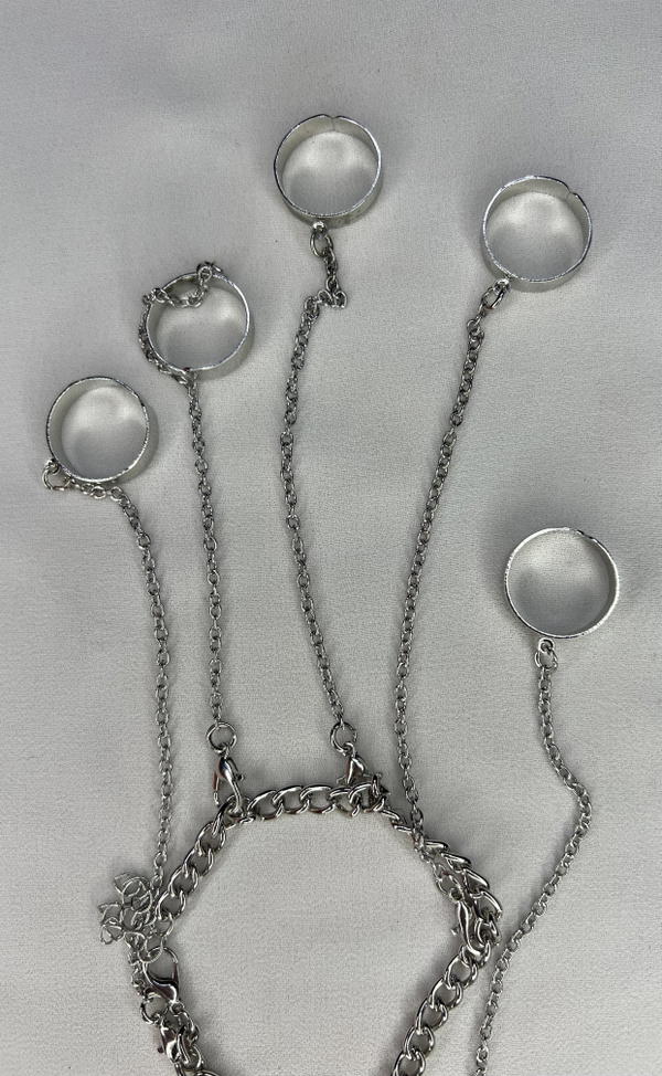 silver fingers chains  Image 3 Preview