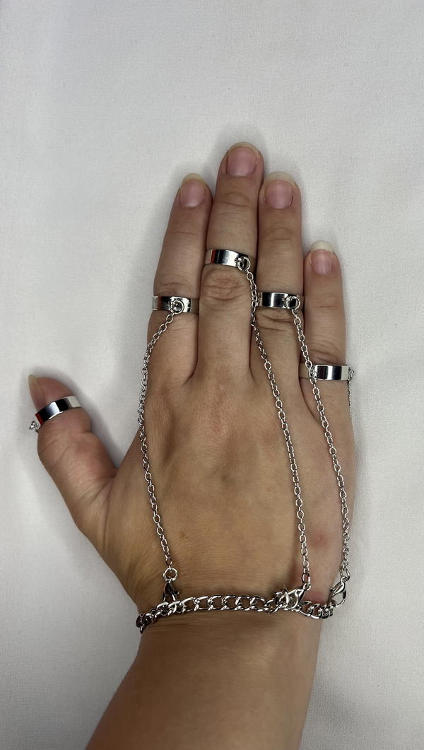 silver fingers chains  Image 4 Preview