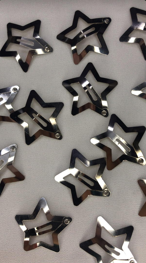 silver star clips  Image 3 Preview