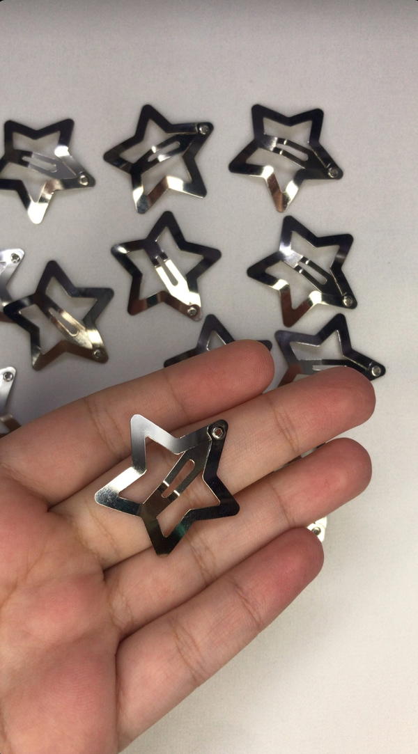 silver star clips  Image 4 Preview