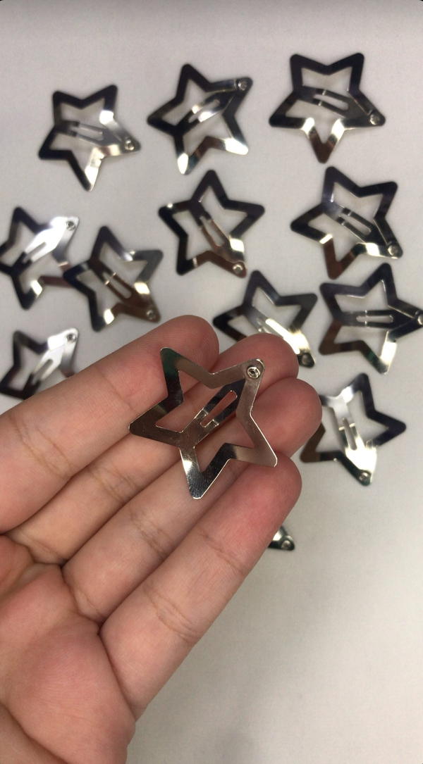 silver star clips  Image 5 Preview