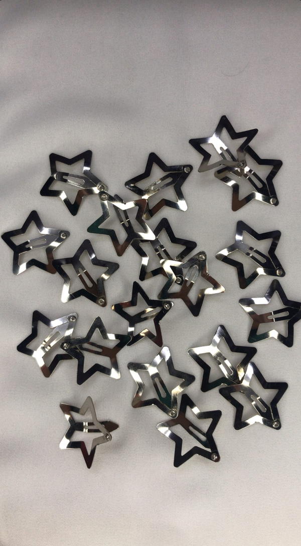 silver star clips  Image 6 Preview