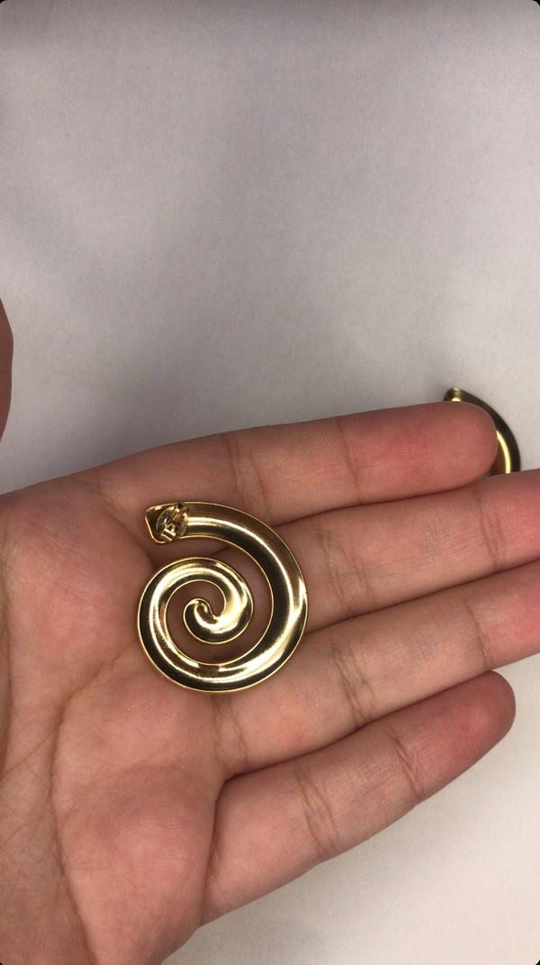 spiral earrings Image 5 Preview