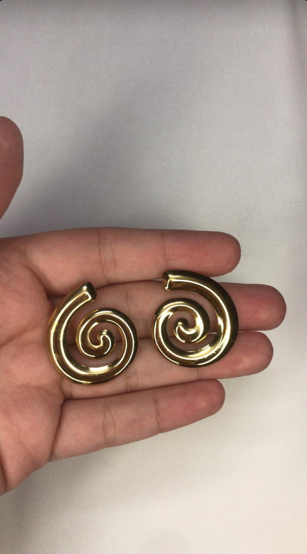 spiral earrings Image 6 Preview
