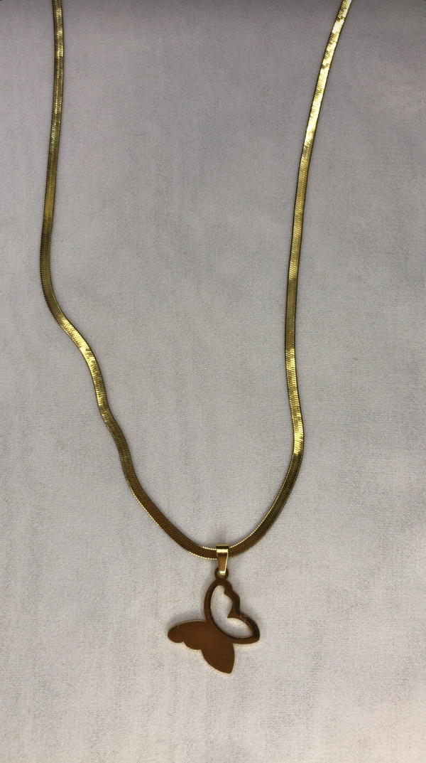 stainless butterfly necklace  Image 2 Preview