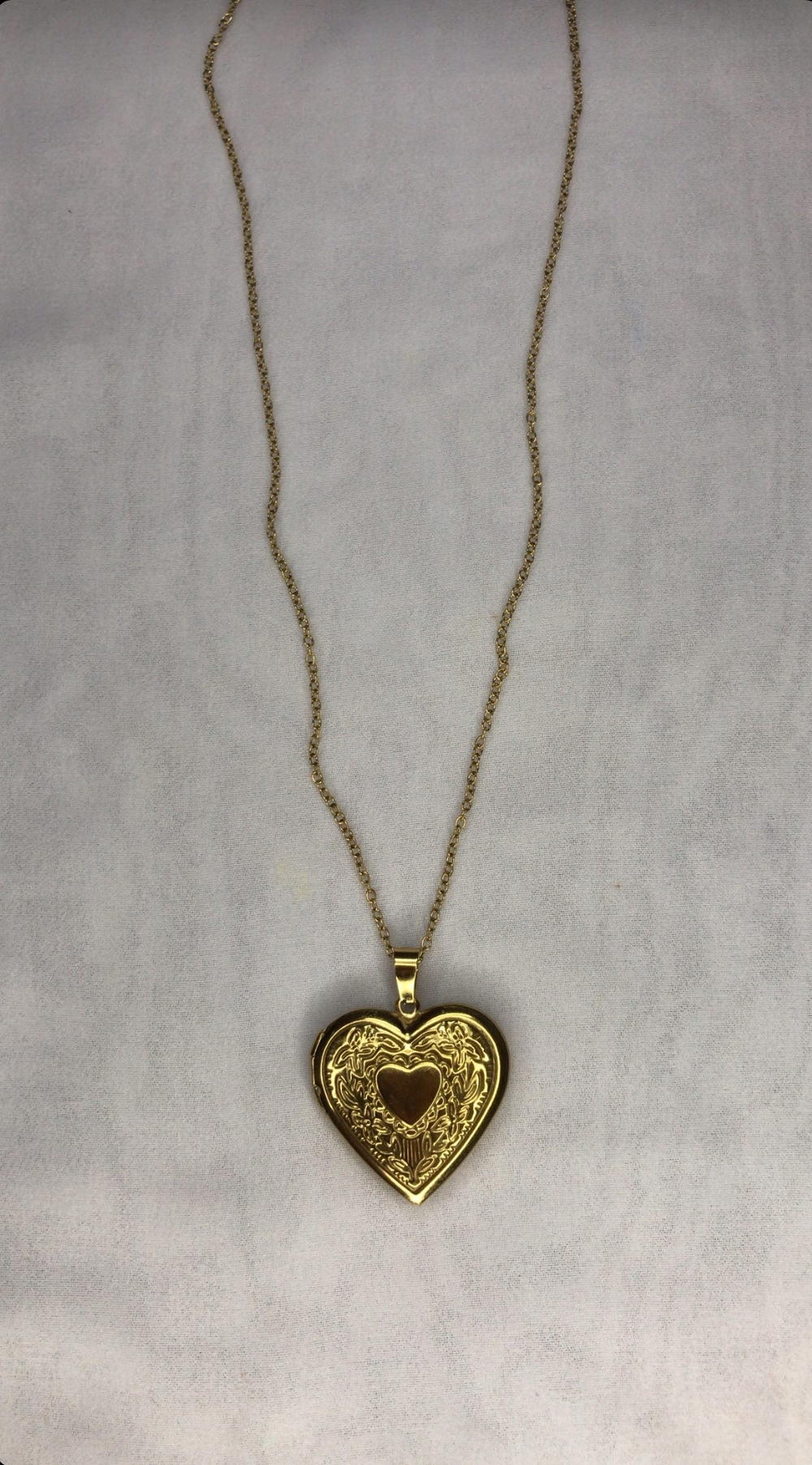 stainless heart locket necklace  Preview Image