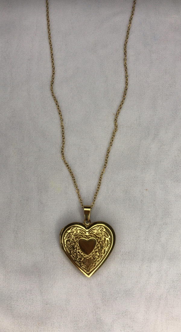 stainless heart locket necklace  Image 2 Preview