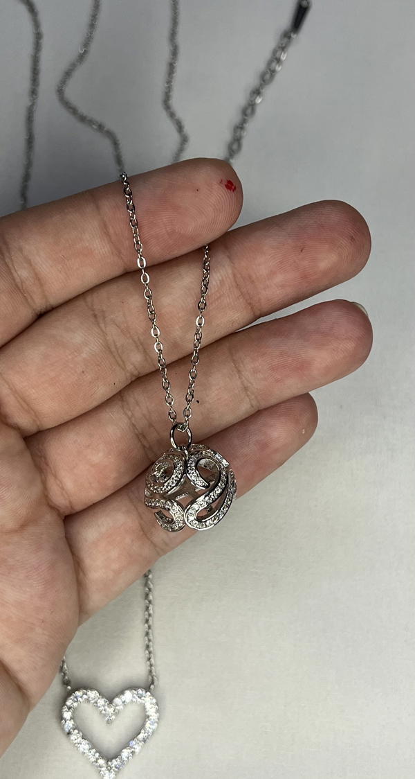 stainless silver necklace  Image 3 Preview