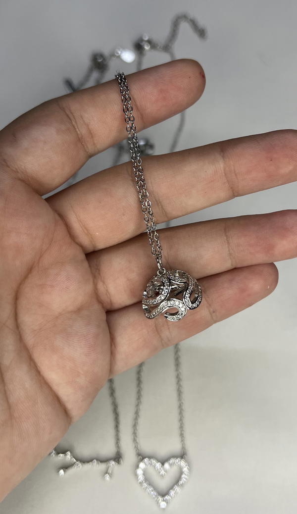 stainless silver necklace  Image 4 Preview