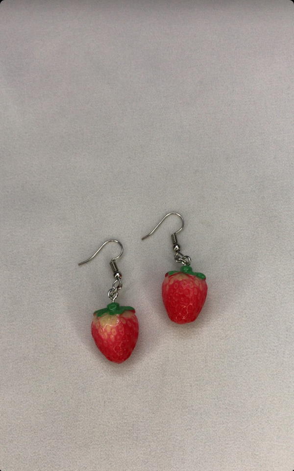 strawberry earrings  Image 6 Preview