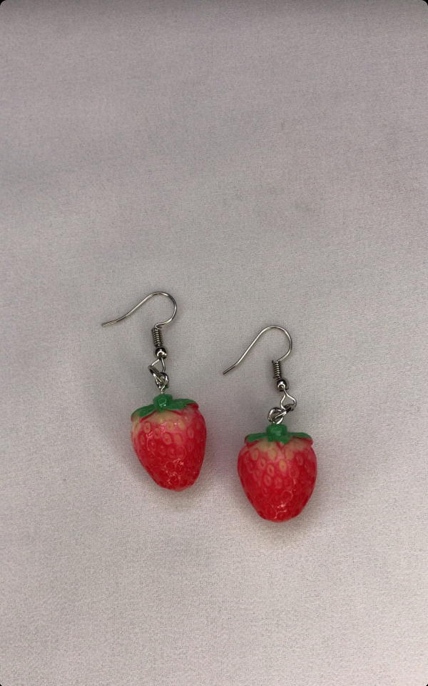 strawberry earrings  Image 7 Preview