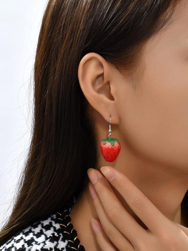 strawberry earrings  Image 4 Preview