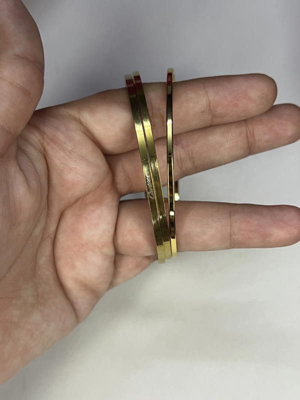 thin stainless bangle  Image 6 Preview
