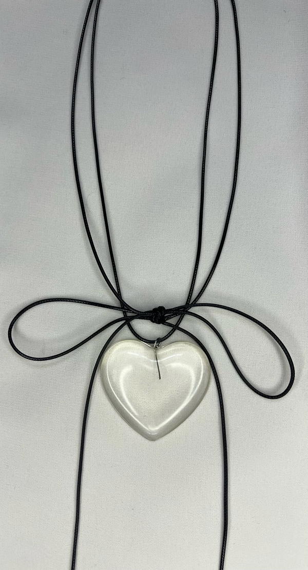 transparent heart necklace  Image 1 Preview