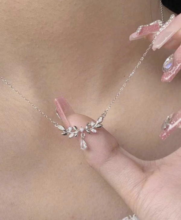 wheat spike charm necklace  Image 9 Preview
