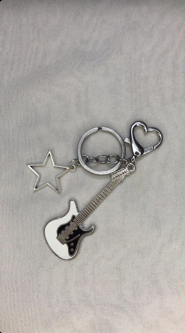 white guitar bag charm  Image 3 Preview