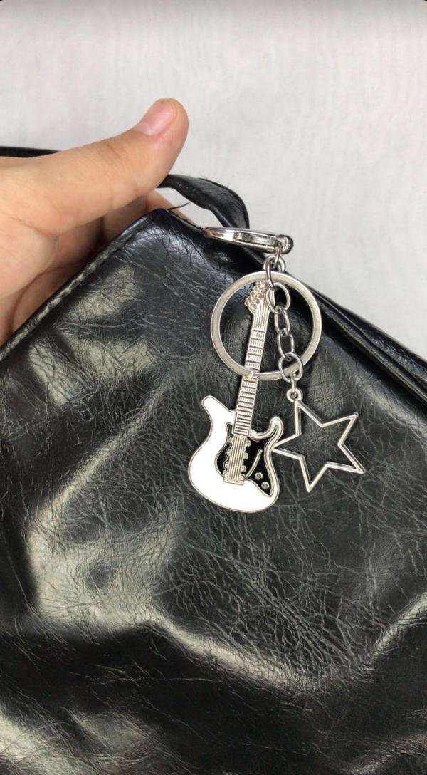 white guitar bag charm  Image 6 Preview