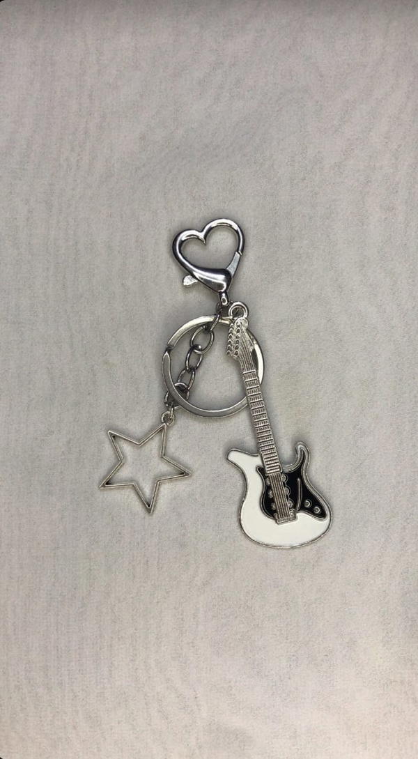 white guitar bag charm  Image 8 Preview