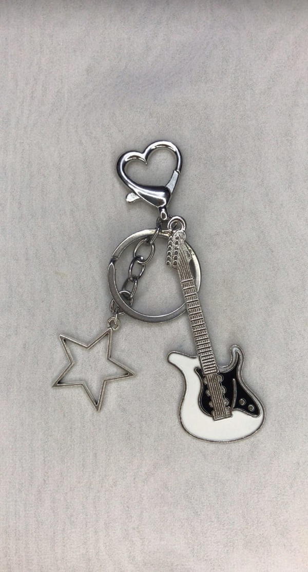 white guitar bag charm  Image 9 Preview