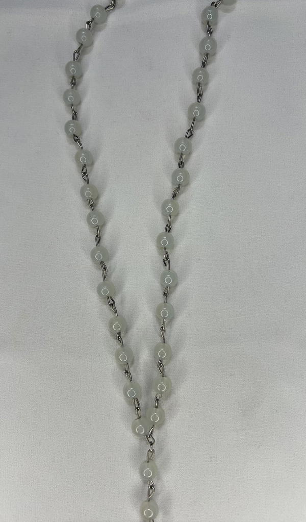 white ankh long chain  Image 3 Preview