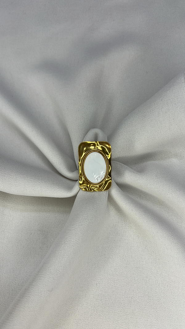 white stones ring Image 4 Preview