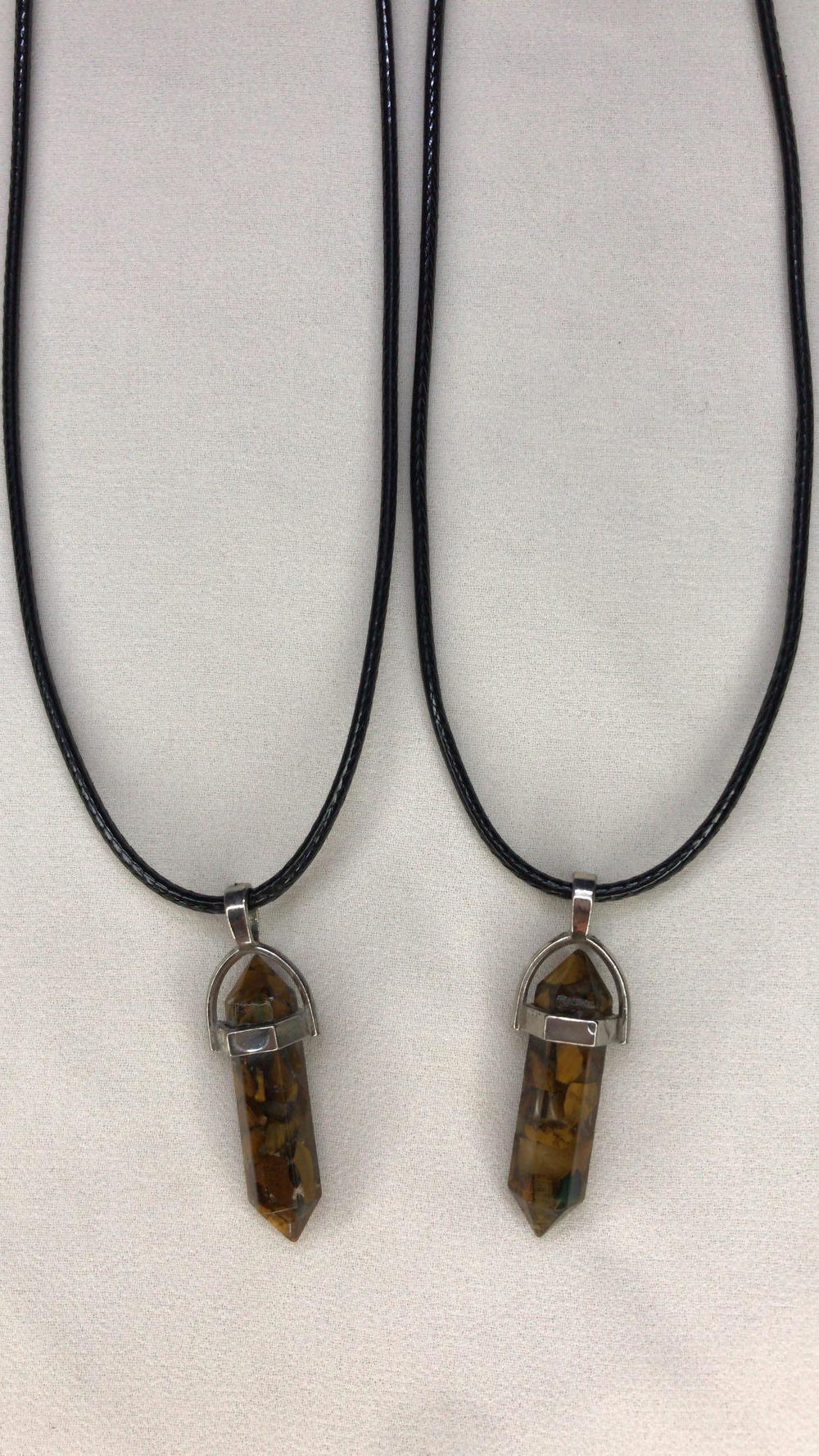 woody crystal necklace  Preview Image