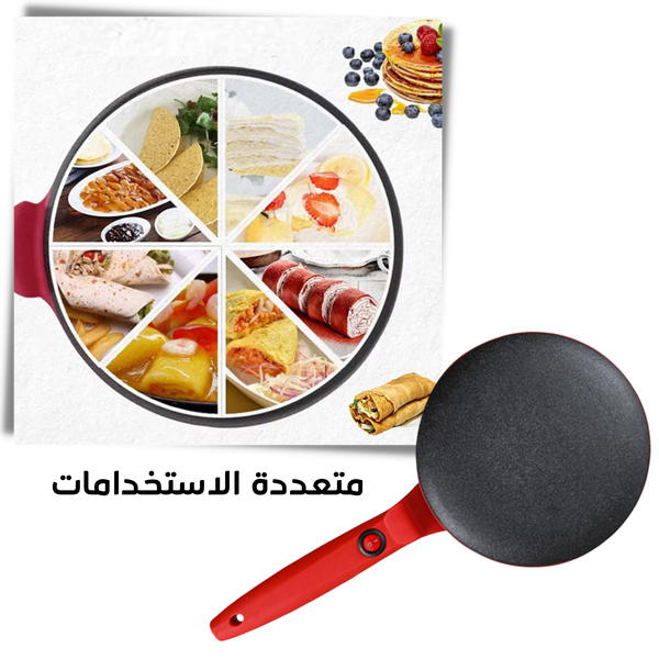 ماكينة صنع الكريب الكهربائية 550 واط بضمان عامين Image 6 Preview