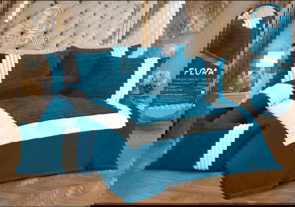 لحاف فرو 4قطعه فلورا من شركة ايفينت Image 7 Preview
