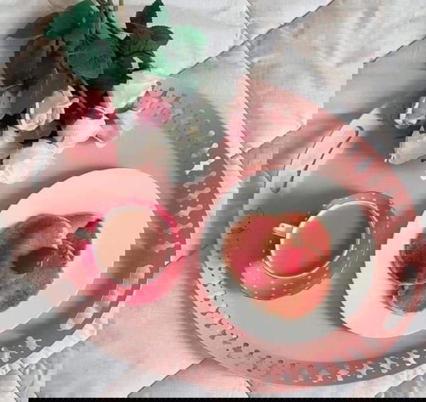 ROMANTISK صينية, بينك    ‎52x39 سم‏ Image 1 Preview