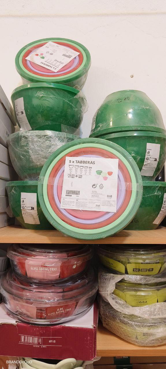 TABBERAS   طقم من 5, حافظة طعام بالغطاء ألوان مختلطة Preview Image