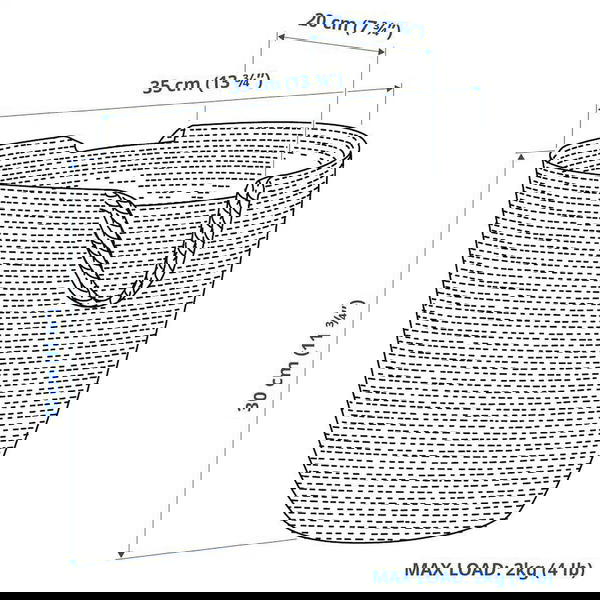 TOLKNING سلة للتعليق, خيش  Image 5 Preview