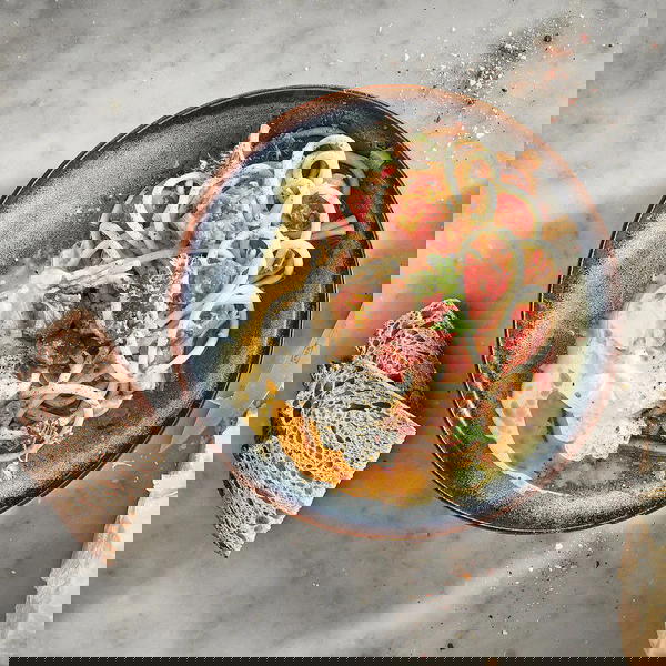 GLADELIG 4صحن عميق, أزرق, 21 سم ، خزف حجري  Image 2 Preview