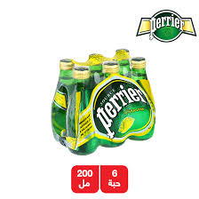 بيرييه مياه معدنية طبيعية غازية بنكهة الليمون 200 مل × 6 Image 1 Preview