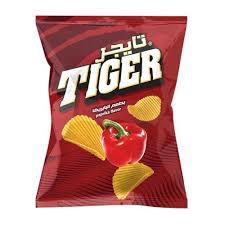 إيجيبت فودز تايجر بطاطس شيبسي بنكهة البابريكا، 105 جم Preview Image